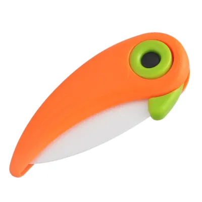 Portable Parrot Shape Ceramic Folding Knife for Kitchen Fruit