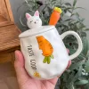 Left Letter Right Radish Ceramic Lid