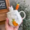 Right Letter Left Radish Ceramic Lid