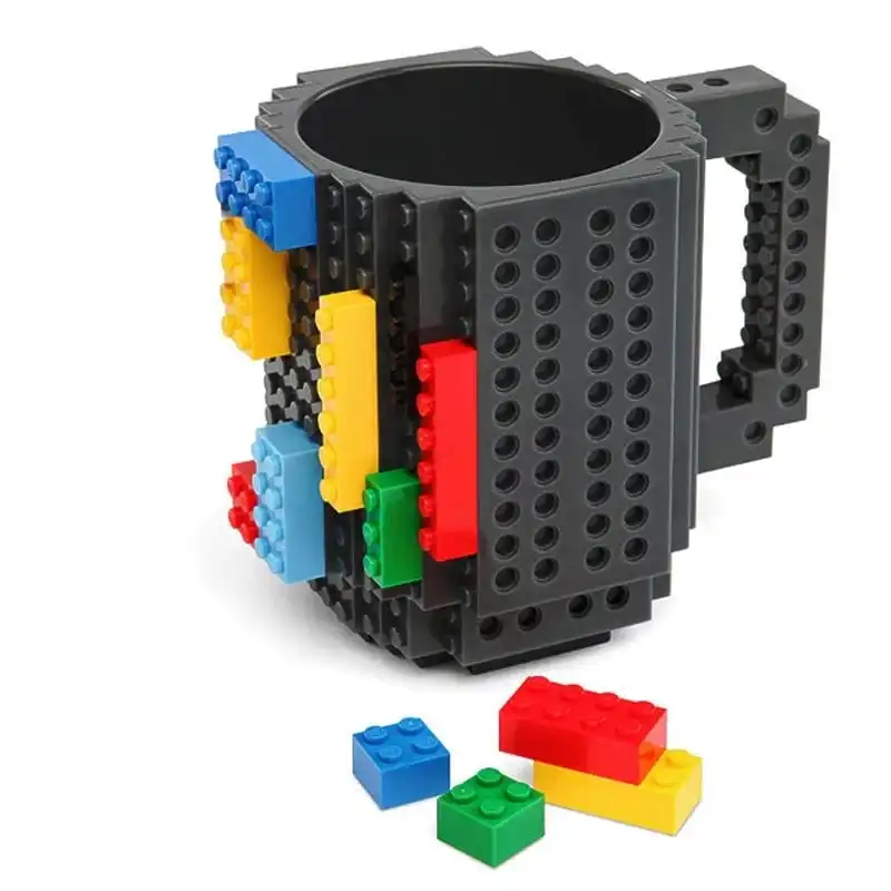 Creative DIY Building Block Assembly Mug Compatible With Lego Home Kitchen
