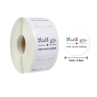 500pcs/reel Paper Gift Sealing Decorations Labels for Home Kitchen
