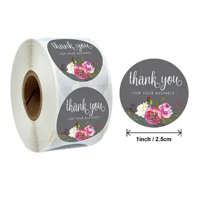 500pcs/reel Round Gift Sealing Labels - Copper Plate Sticker with Hot Glue, Glassine Backing, 1 inch