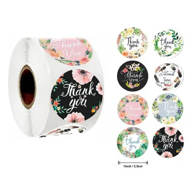 500pcs/reel Round Gift Sealing Labels - Copper Plate Sticker with Hot Glue, Glassine Backing, 1 inch