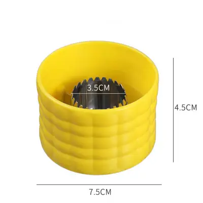 Creative Kitchen Corn Kernel Separator Stainless Steel and Plastic Corn Remover