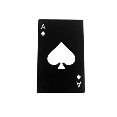 Multifunction Poker Design Pocket Beer Bottle Opener Stainless Steel
