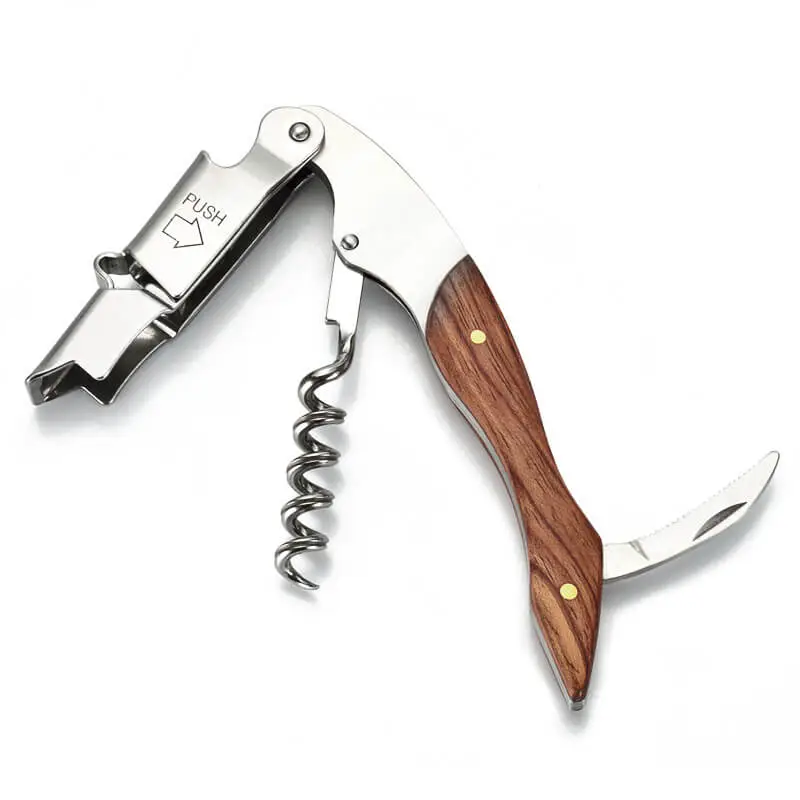 Multi-function Wooden Handle Wine Bottle Opener Modern Minimalist Home Kitchen