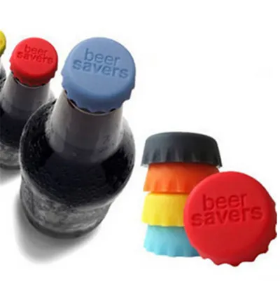 6pcs/set Creative Home Candy Colored Silicone Bottle Cap Set