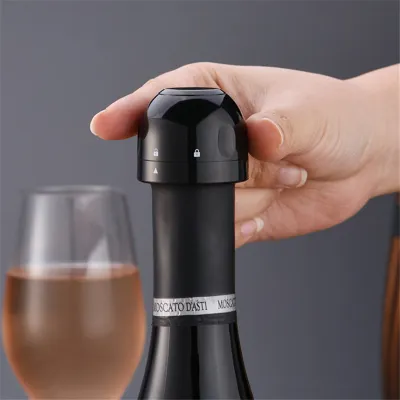 Modern Minimalist Silicone Sealed Champagne Bottle Stopper