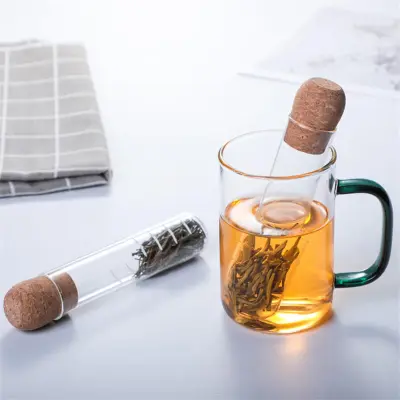 Creative Transparent Heat-resistant Borosilicate Glass Tea Infuser New Chinese Style for Home Kitchen