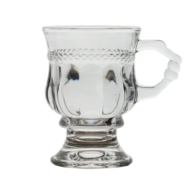 140ml Vintage European Style Wine Glass with Handle for Dining Room