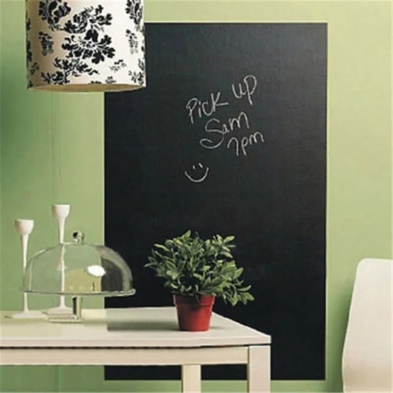 Removable Vinyl Chalkboard Wall Sticker Mural Decals for Living Room with Accessories