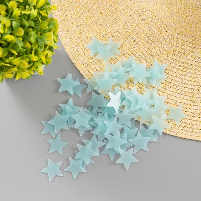 3D Stereo Luminous Star Stickers PVC Glow In The Dark Wall Decals Cartoon For Bedroom Living Room