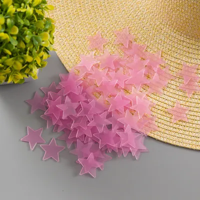 3D Stereo Luminous Star Stickers PVC Glow In The Dark Wall Decals Cartoon For Bedroom Living Room