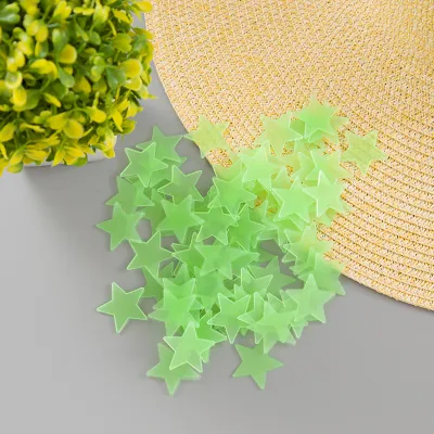 3D Stereo Luminous Star Stickers PVC Glow In The Dark Wall Decals Cartoon For Bedroom Living Room