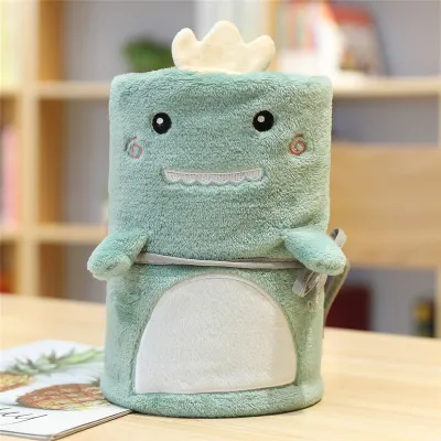 80*100cm Creative Crystal Soft Dinosaur Animal Plush Blanket