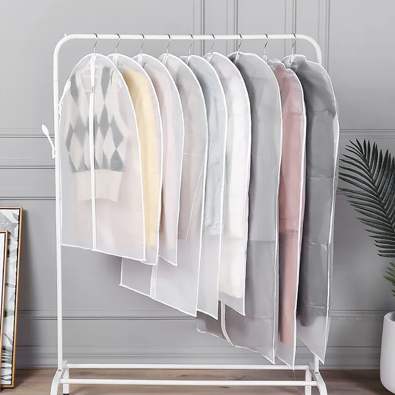 1pc Dust-Proof Clothing Storage Bags With Zipper PEVA
