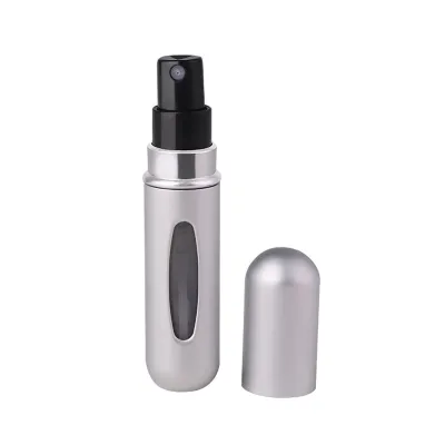 Portable Refillable Anodized Metal Spray Perfume Storage Bottle Travel Kit
