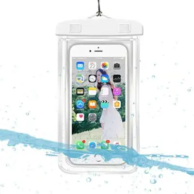Transparent Luminous Touchable Phone Waterproof Holder Bag