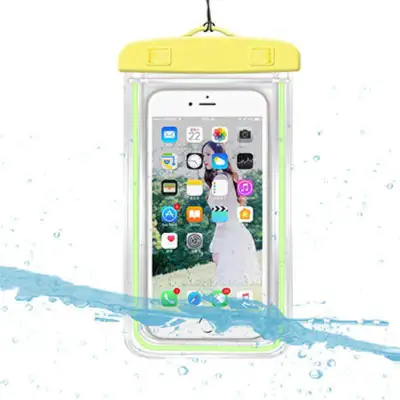 Transparent Luminous Touchable Phone Waterproof Holder Bag