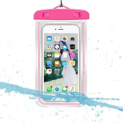 Transparent Luminous Touchable Phone Waterproof Holder Bag