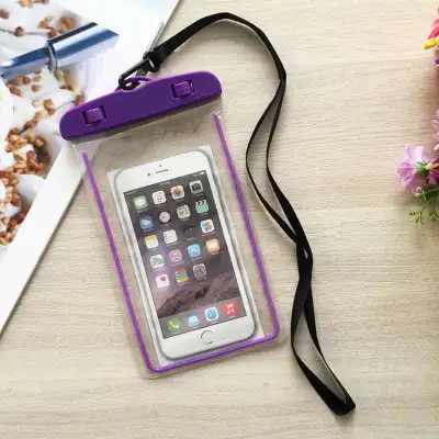 Transparent Luminous Touchable Phone Waterproof Holder Bag