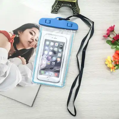 Transparent Luminous Touchable Phone Waterproof Holder Bag