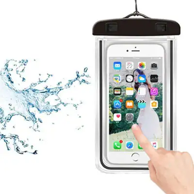 Transparent Luminous Touchable Phone Waterproof Holder Bag