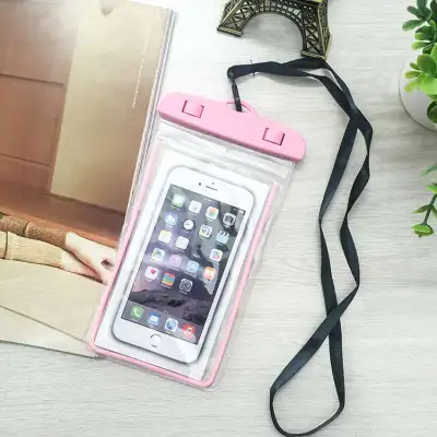 Transparent Luminous Touchable Phone Waterproof Holder Bag