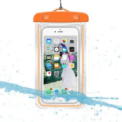Transparent Luminous Touchable Phone Waterproof Holder Bag