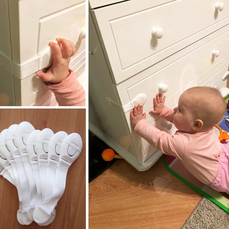 Kids Lock Protection Cloth Band Security Lock for Home Storage