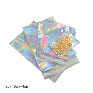 100pcs/set Laser Aluminized Self-adhesive Packaging Bags for Jewelry