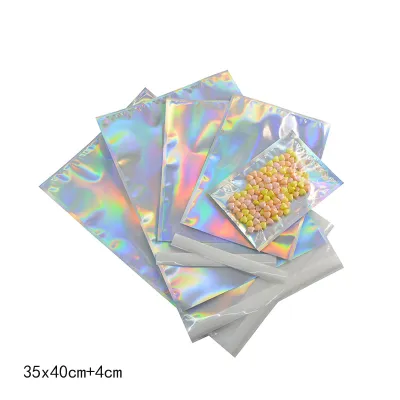 100pcs/set Laser Aluminized Self-adhesive Packaging Bags for Jewelry