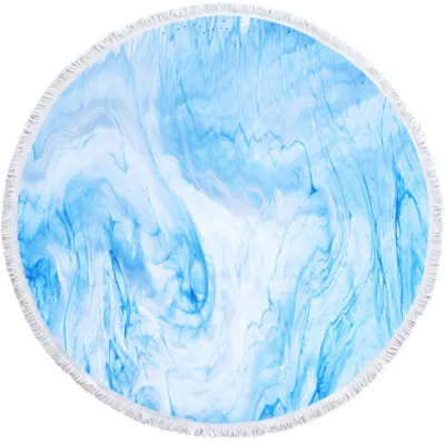 3D Circular Color Sand Pattern Beach Towel for Women