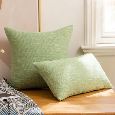 Nordic Style Comfortable Cotton Linen Pillowcase Modern Minimalist Solid Color Cushion Cover