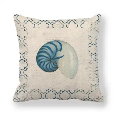 45*45cm Marine Organism Print Chemical Fiber Cushion Cover