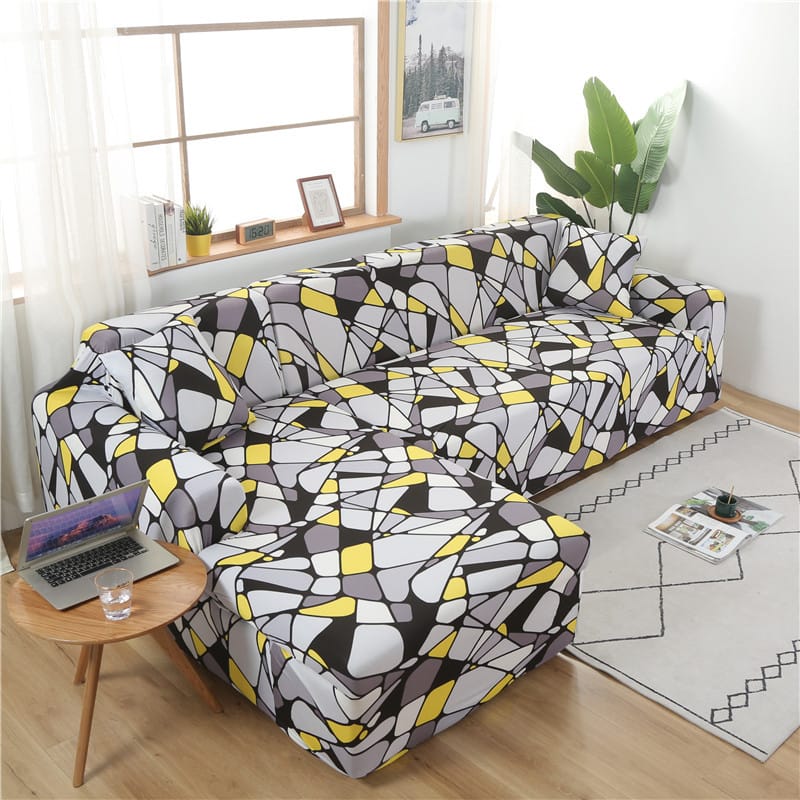 Wholesale 2-seater 145-185cm Fashion Printing Elastic Sofa Cover
