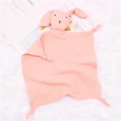 30*30cm Baby Sleeping Soothe Towel Pure Cotton Solid Color