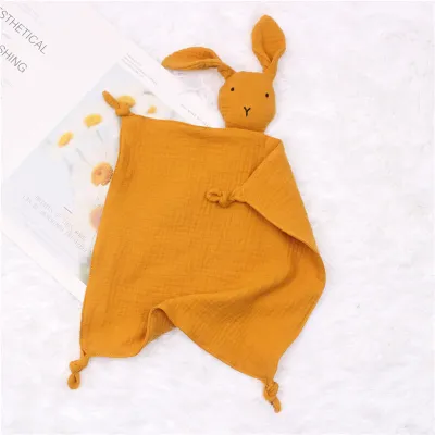 30*30cm Baby Sleeping Soothe Towel Pure Cotton Solid Color