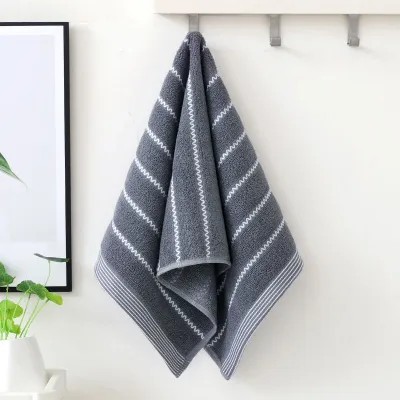 34*74cm Soft Stripe Printed Cotton Towel