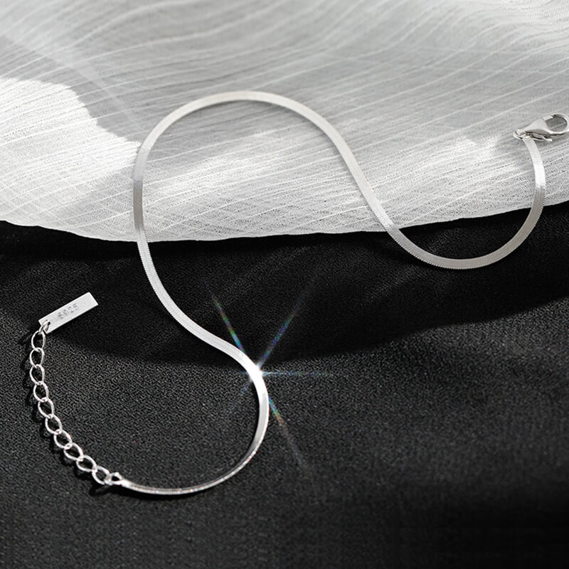 Wholesale Women Minimalist 925 Silver Anklet