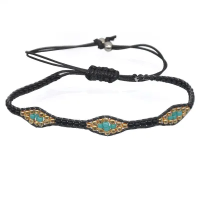 Bohemian Beach Style Hand-Woven Rope Bracelet for Women