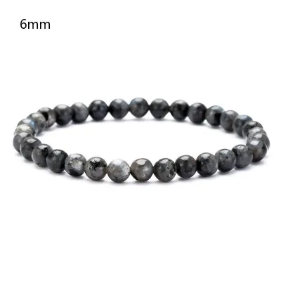 Fashion Men's Volcanic Stone Lapis Lazuli Crystal Vintage Geometric Beaded Bracelet