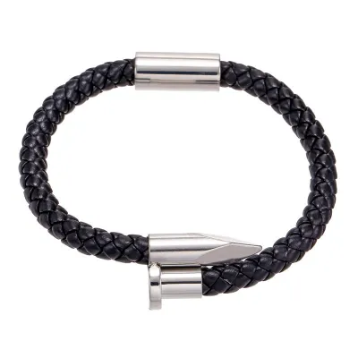Punk Geometric Weave Titanium Steel Bracelet Unisex Simple