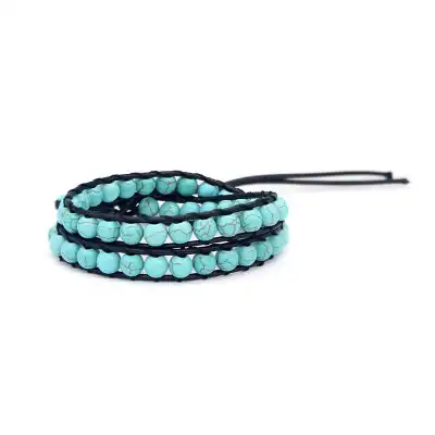 Unique Stone Decorative Double-layer Natural Stone Bracelet for Women