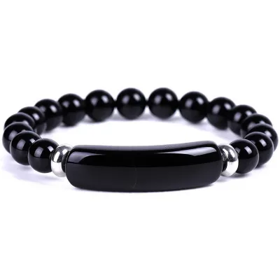 Women Fashion Natural Stone Beads Decorative Elasticity Bracelet
