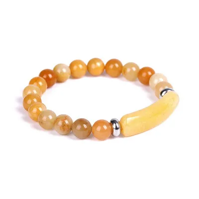 Women Fashion Natural Stone Beads Decorative Elasticity Bracelet
