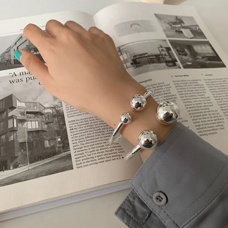 Women's Geometric 925 Silver Fashion Bracelet