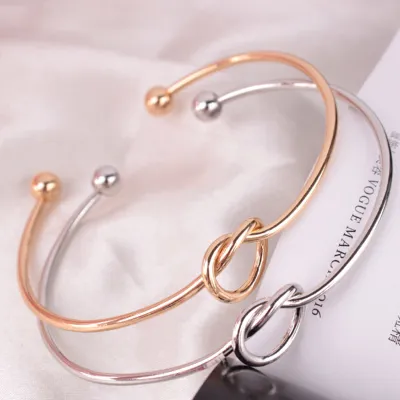 Women Fashion Cross Design Geometric Metal Bangles