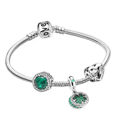 Women Delicate Heart Shaped Pendant Charm Bracelet