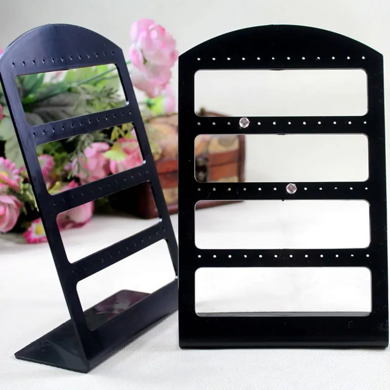 Women Fashion Earring Display Rack PVC Jewelry Stand Holder